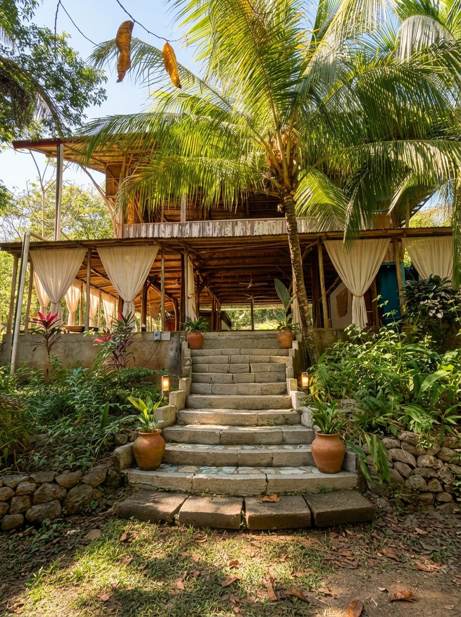 The entrance