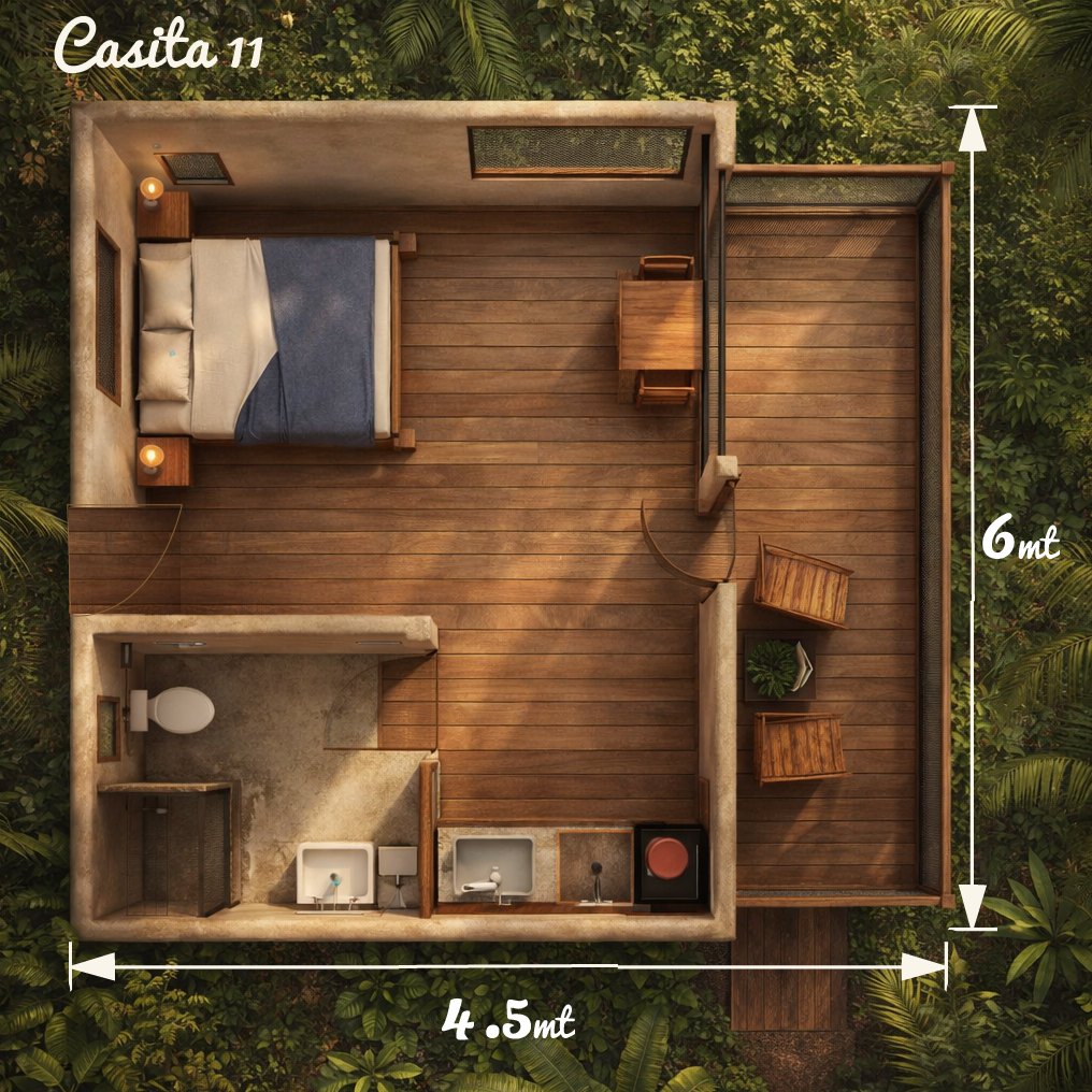 Casita 11 — floor plan
