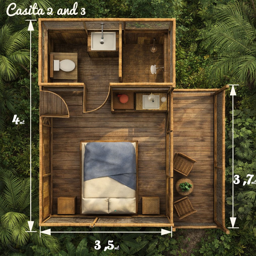 Casitas 2 and 3 — floor plan