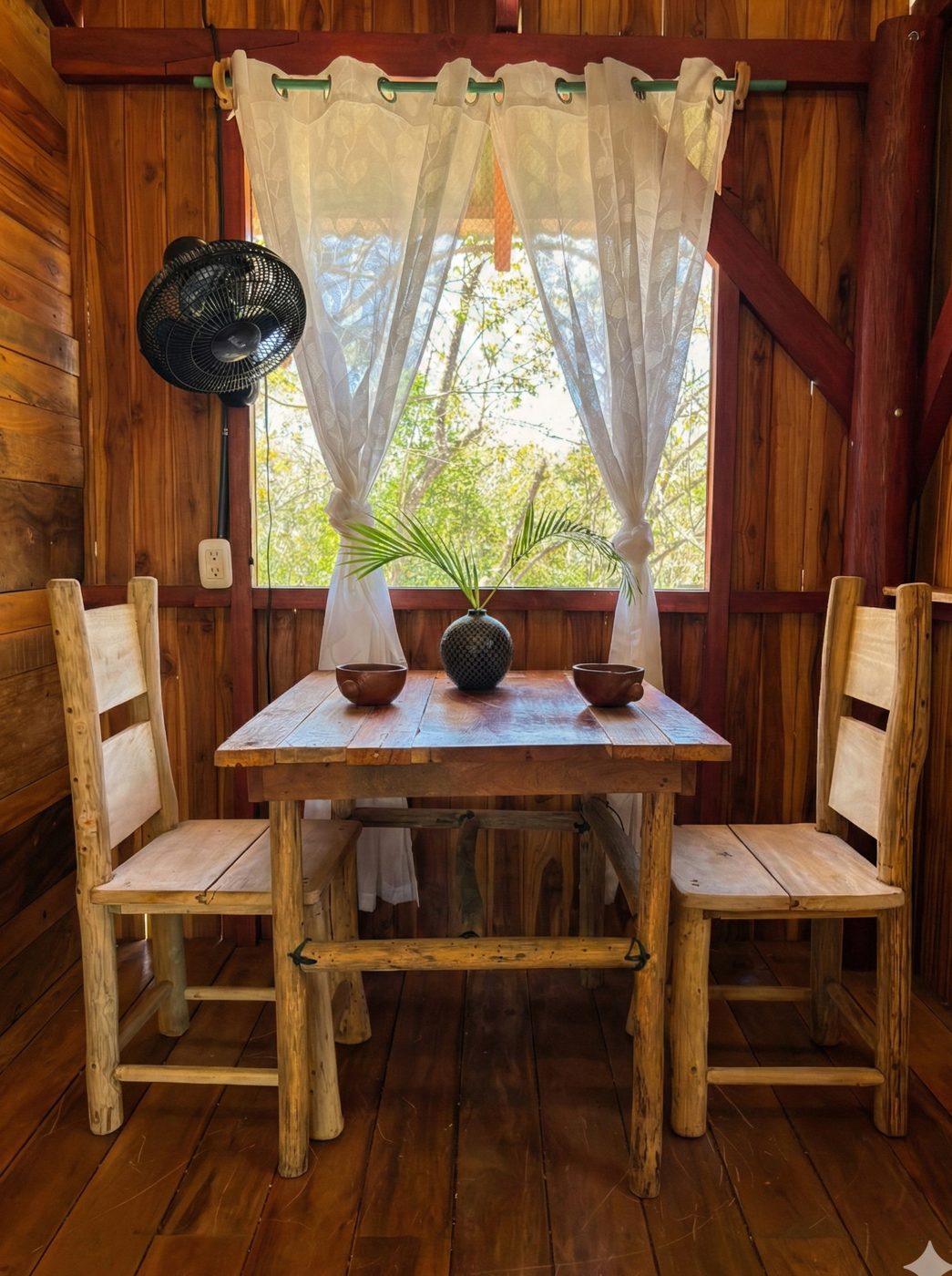A table by the window